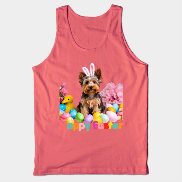 Here Comes the Easter Yorkipoo! Tank Top by Doodle and Things